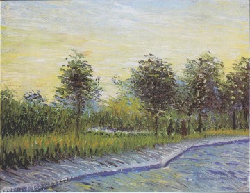 Way in the Voyer d Argenson Park in Asnieres Vincent van Gogh Oil Paintings